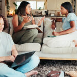 Holistic women's health approach - women in community discussion supporting each other's wellness journey